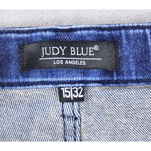 Judy Blue Jogger Jeans Womens 15/32 (33x30) Blue Denim Drawstring High Rise - Picture 3 of 11